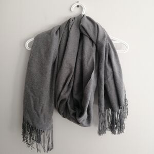 Indigo Chapters Love & Lore Gray Fringe Scarf